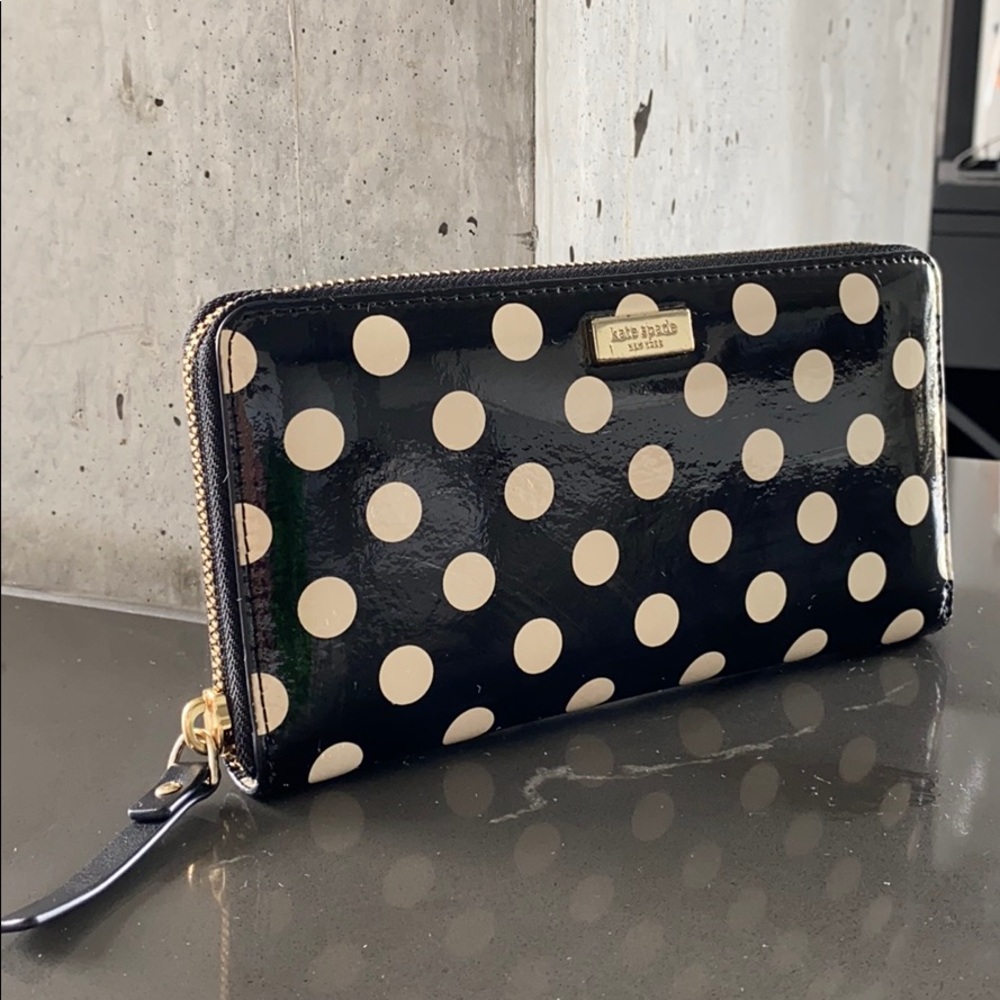 Kate Spade Polka Dot Patent Leather Wallet